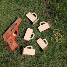 【手作DIY】貝瑞塔手槍 童玩 玩具 遊戲 木質 質感 小朋友 射擊