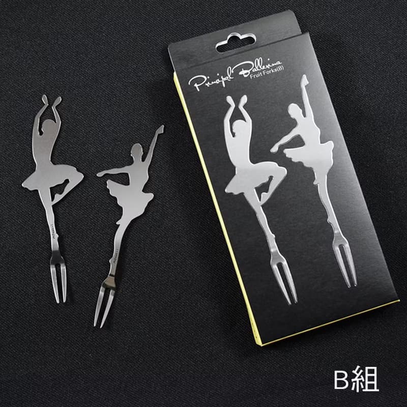 Desk+1 首席芭蕾水果叉(2入組)