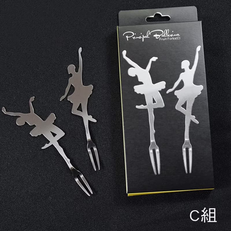 Desk+1 首席芭蕾水果叉(2入組)