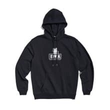 EDWIN 東京散策系列 招財貓連帽長袖T恤-男女款 (黑色)