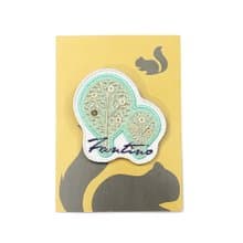 獨家設計刺繡胸章(小綠樹)丨婚禮小物 開學