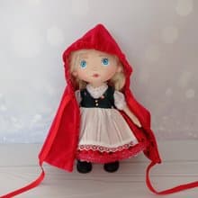 Interior Little Red Riding Hood doll, gift for collector, handmade doll