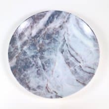 大理石紋骨瓷盤  描邊 冬-歲