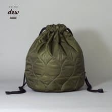 Ecorip-dew ドローストリングバッグ (M) 保冷 保温 軽量 撥水 丸洗い可能 折り畳み可能 バッグインバッグ アウトドア 通勤 散歩 日本製