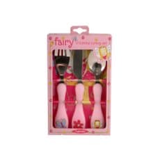 英國Rayware可愛花仙子圖案兒童用安全不銹鋼刀叉湯匙餐具組