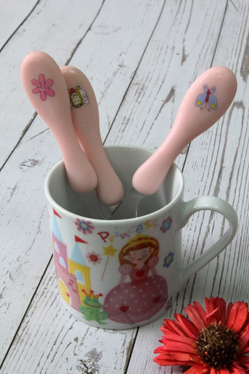 英國Rayware可愛花仙子圖案兒童用安全不銹鋼刀叉湯匙餐具組