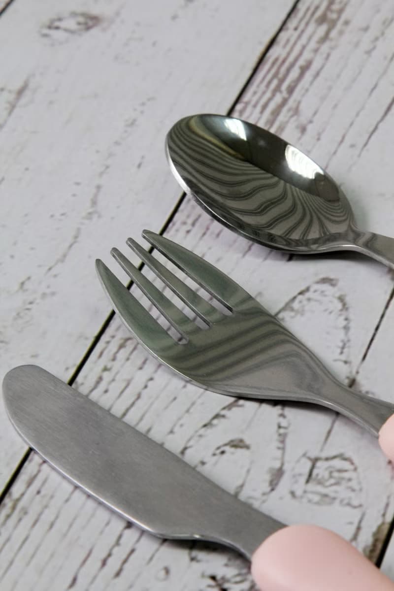 英國Rayware可愛花仙子圖案兒童用安全不銹鋼刀叉湯匙餐具組