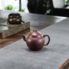 送禮紫砂壺茶壺暗香 优秀老紫泥   紫泥 210ml 钱币孔 刘素素作品