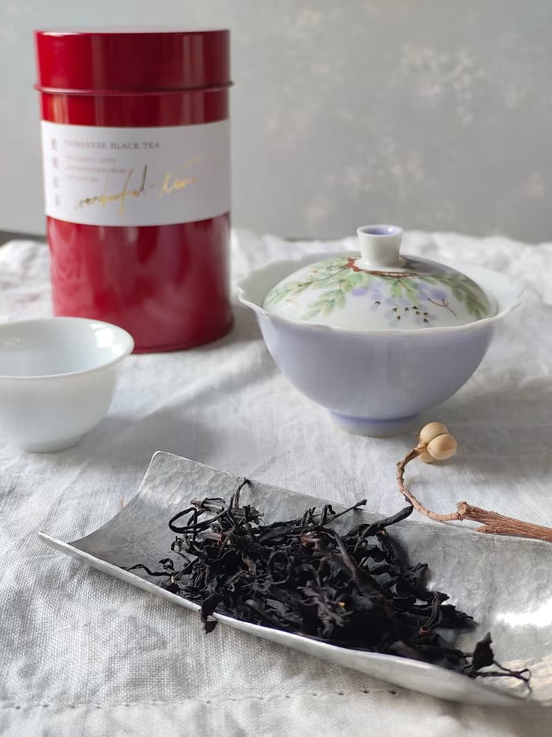手繪紫陽花蓋碗 年節禮盒