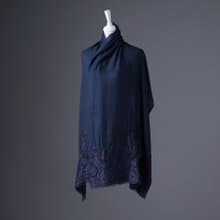 【輕奢】Iris湛藍古典蕾絲純羊絨Cashmere圍巾