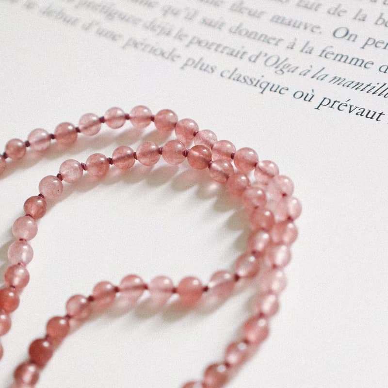 Love Me Strawberry Quartz Necklace