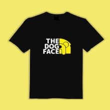North Face 老皮 狗臉 DOG FACE衣服 T恤 黑T 童裝 短袖 吸濕排汗