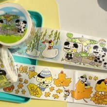 【2週年陪你過四季】425cm一循環10米卷可愛貓貓和紙膠