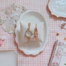 開學禮物 復古 防水 Heart Bracelet Watch 女裝 心連心手鏈錶