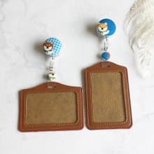 手作好禮 ALL PASS 柴犬伸縮扣環 +卡套 悠遊卡證件套卡夾 