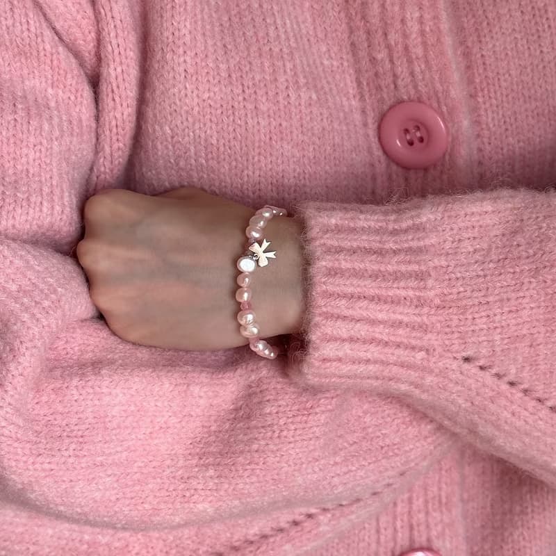 PALE PINK PEARL BRACELET