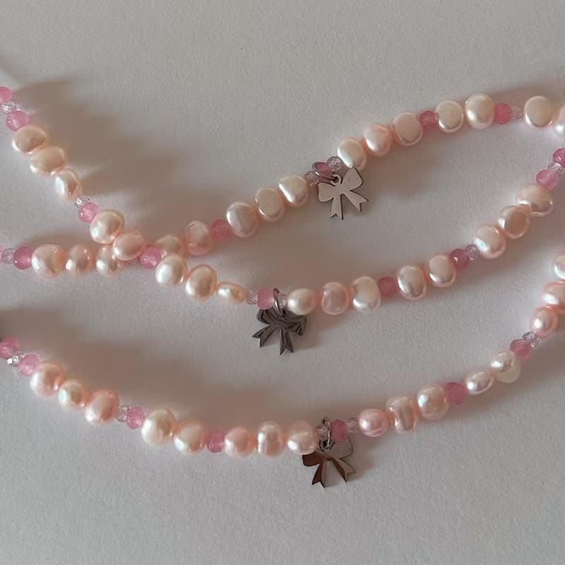 PALE PINK PEARL BRACELET