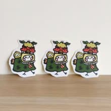 新年 春節  年獸 插畫貼紙 3件組