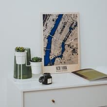 Wood Wall Art, Custom City Map, Housewarming Gift for New Home, Personalized Map