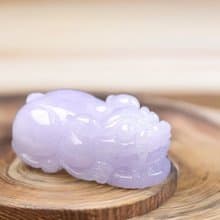 【招財神獸】紫羅蘭翡翠招財貔貅|天然緬甸玉翡翠A貨| 送禮