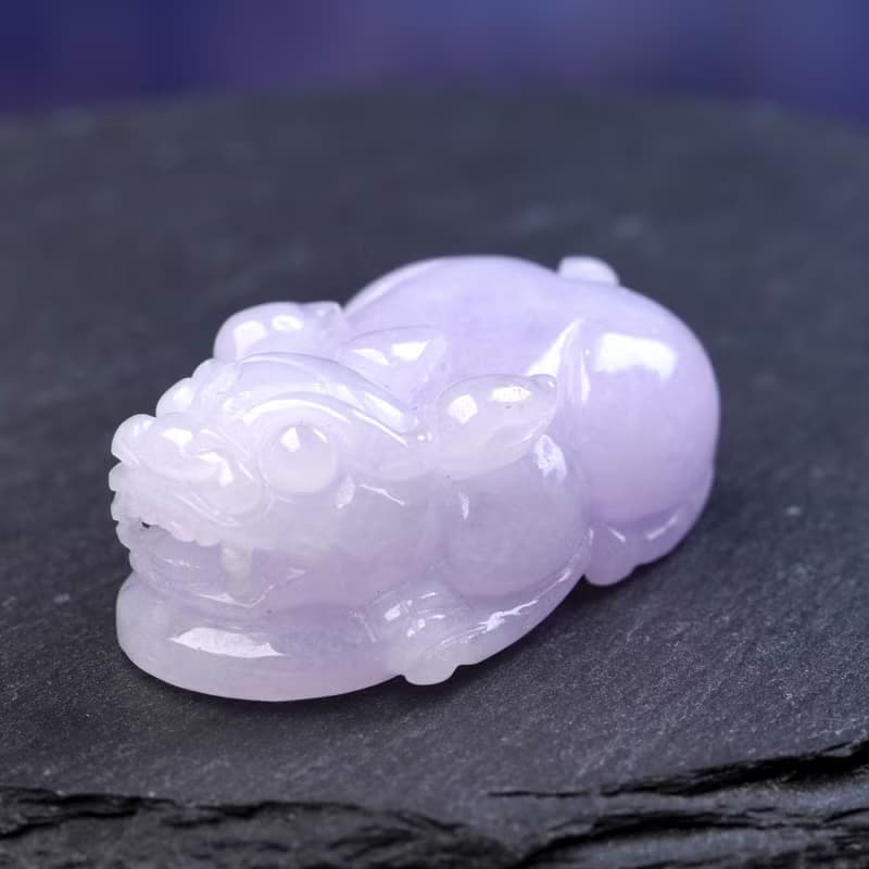 【招財神獸】紫羅蘭翡翠招財貔貅|天然緬甸玉翡翠A貨| 送禮