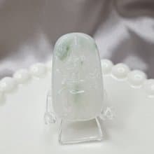 冰潤飄 花普賢菩薩吊墜 生肖龍蛇守護神 | 天然緬甸玉A貨翡翠