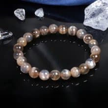 一圖一物│#629 8.5mm 黑金太陽石水晶手鍊 開運招財 辟邪轉運