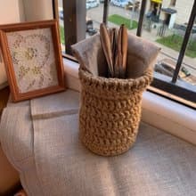 钩针编织北欧风格小篮子