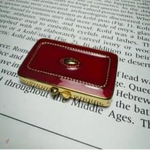 1981 Estee Lauder 紅、綠珐瑯香膏盒