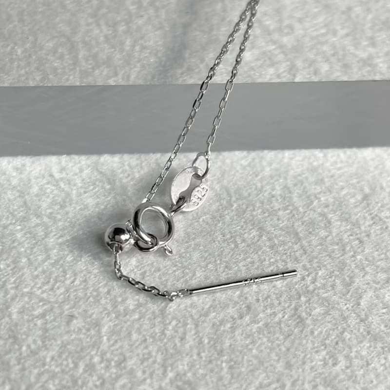 精靈Genie | 月光精靈925純銀項鍊x灰月光(拉長石)【愛情平衡】