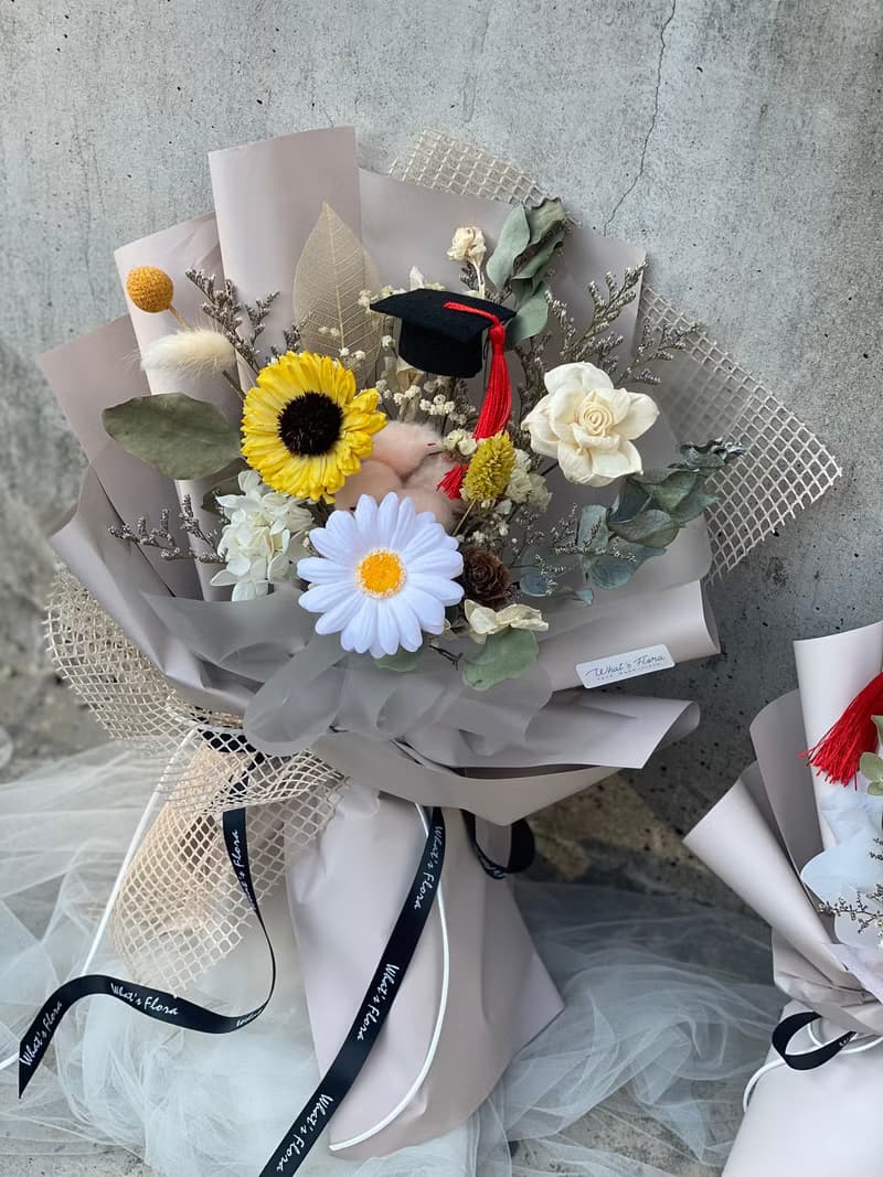 2022畢業花束 向日葵 畢業快樂 擴香花束