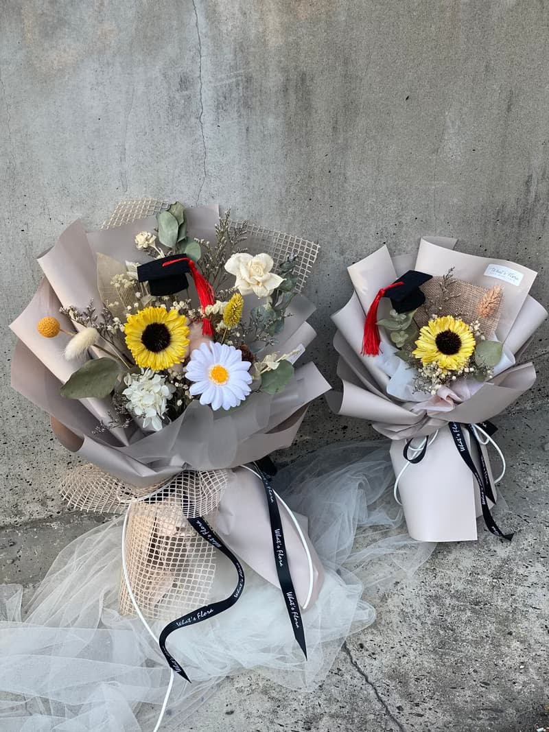 2022畢業花束 向日葵 畢業快樂 擴香花束
