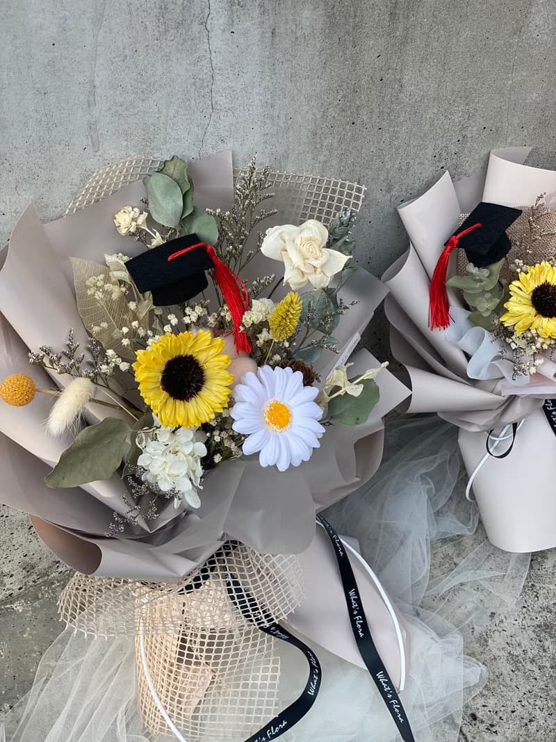 2022畢業花束 向日葵 畢業快樂 擴香花束