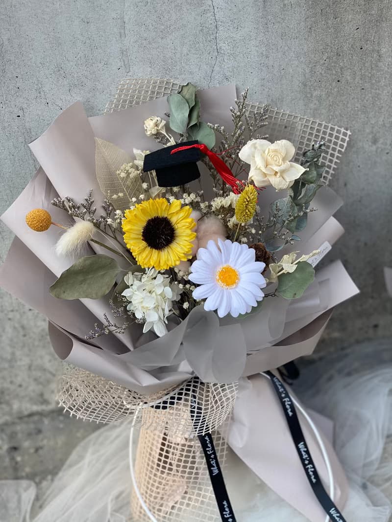 2022畢業花束 向日葵 畢業快樂 擴香花束