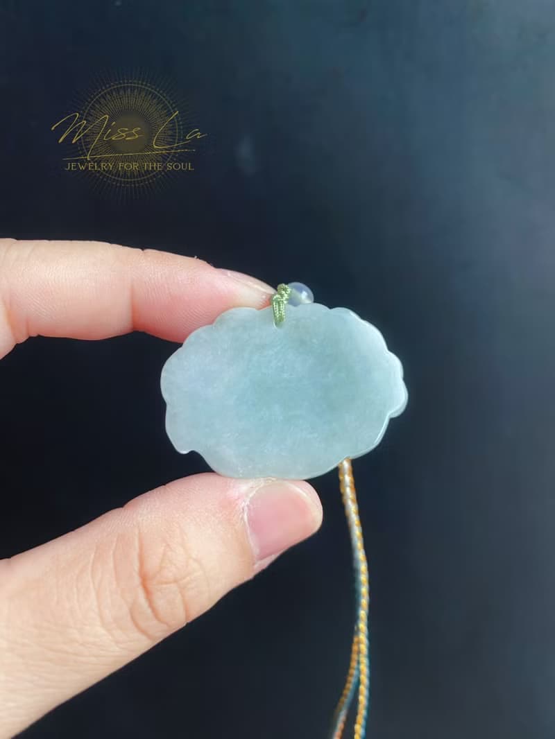 冰潤 翡翠 綠牡丹 手工編繩 天然緬甸玉 有錢花 項鍊 禮物 長輩禮