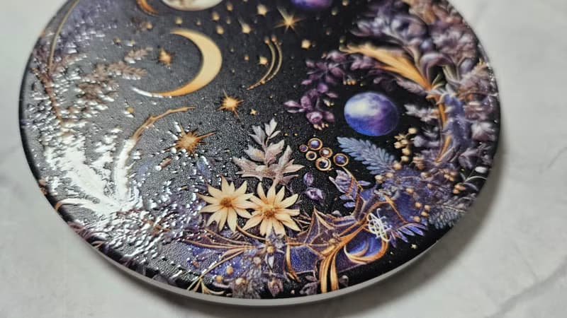 星空花圈-吸水陶瓷杯墊