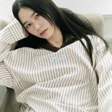 UNISEX CARGO STRIPE PAJAMA SET (PINK)