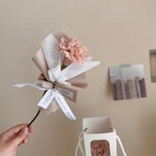 奶霜系列 單支康乃馨永生花束