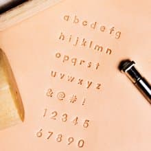 正楷小寫連數字符號壓印套裝 字母模具 壓字 刻字 皮革DIY 小楷