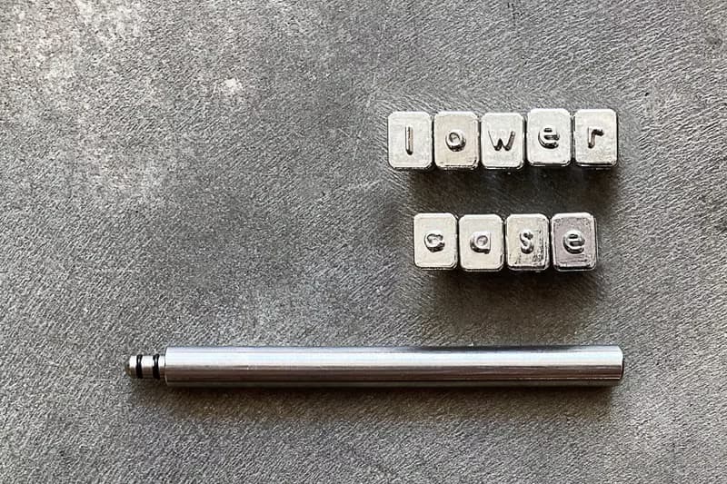 正楷小寫連數字符號壓印套裝 字母模具 壓字 刻字 皮革DIY 小楷
