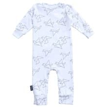 Moi Kids 冰島有機棉童裝包屁衣 0M至2歲白色紙鶴