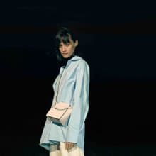 Mini Pine Bag 素皮革 牛奶盒造型 手提包 斜背包 側背包 米白色