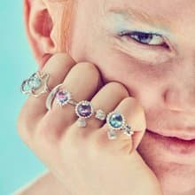 Sun&Moon Snowball Ring