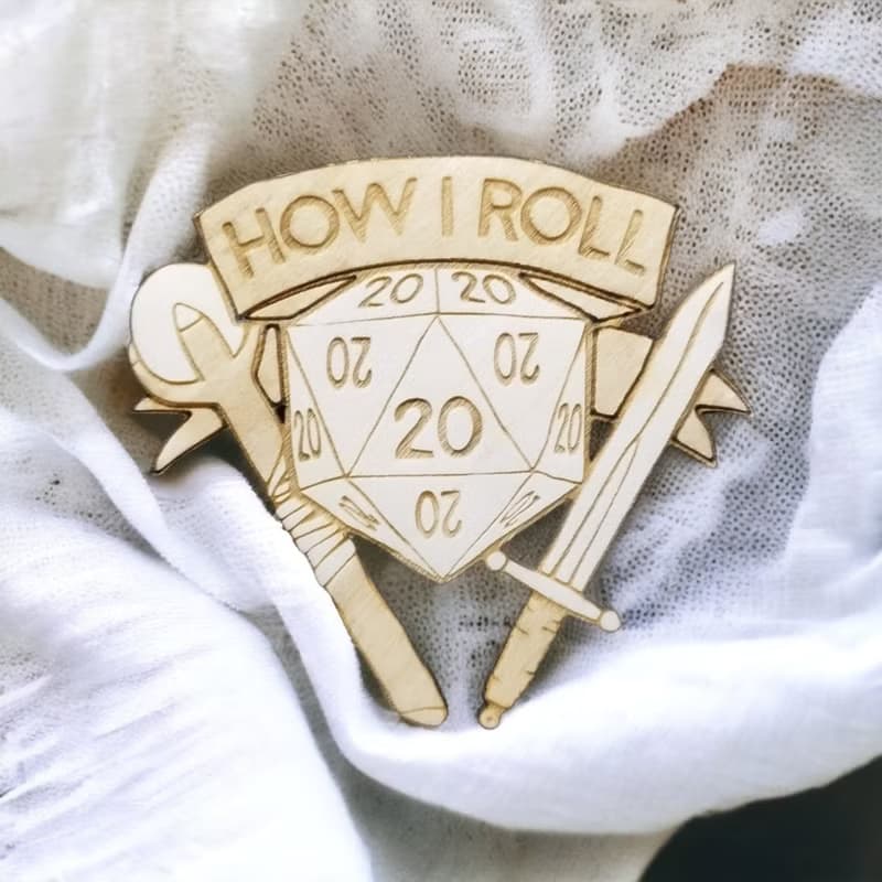 RPG Wooden Coaster Set – Role Playing Game Themed Wooden Coasters