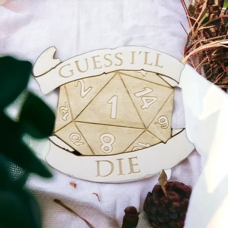 RPG Wooden Coaster Set – Role Playing Game Themed Wooden Coasters