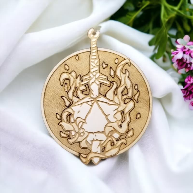 RPG Wooden Coaster Set – Role Playing Game Themed Wooden Coasters