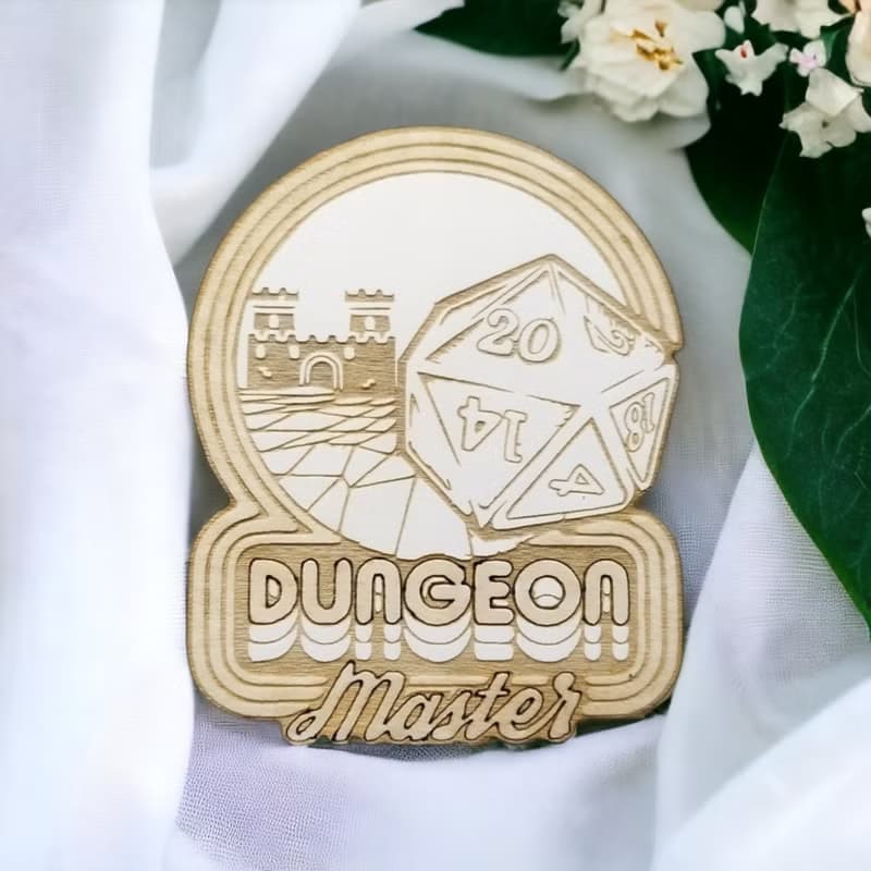 RPG Wooden Coaster Set – Role Playing Game Themed Wooden Coasters