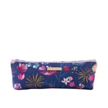 【城市印花-日本千葉】禮物小筆袋 餐具袋 琉璃紺 莫代爾棉