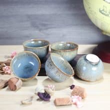 【送禮好物】90ml 天目釉 寬口五杯組 鶯歌名家葉敏祥作品