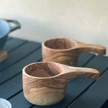 手工橄欖木原木杯Kuksa | 露營野餐Bushcraft